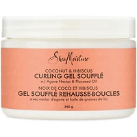 Curling Gel Soufflé Leave-in Conditionneur pour cheveux épais et bouclés Noix de coco & Hibiscus hydrate et définit les boucles 340 g