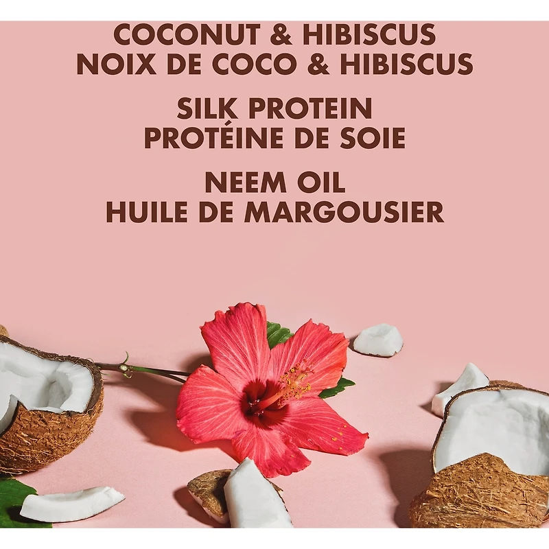Curling Gel Soufflé Leave-in Conditionneur pour cheveux épais et bouclés Noix de coco & Hibiscus hydrate et définit les boucles 340 g