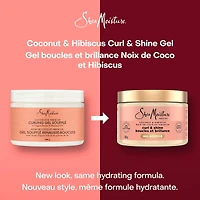 Curling Gel Soufflé Leave-in Conditioner for thick, curly hair Coconut & Hibiscus moisturizes and defines curls 340 g