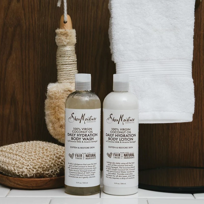 100% Coconut Oil Body Lotion for all skin types Daily Hydration with organic raw shea butter