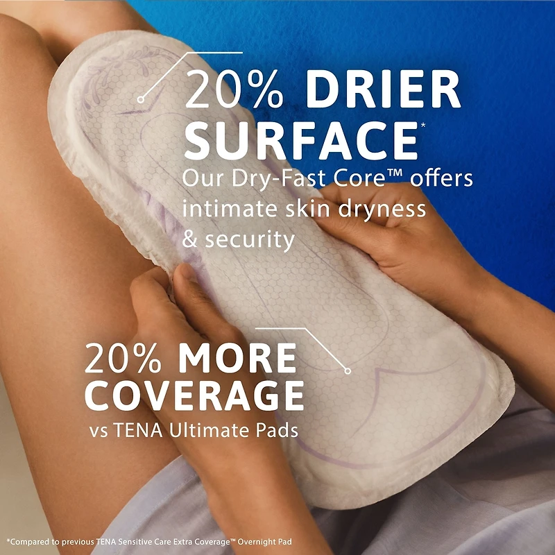 Sensitive Care Extra Coverage Overnight Pads