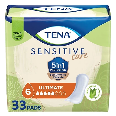 Serviettes d'incontinence TENA Sensitive Care, absorption ultime