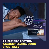 Men Overnight Extra Coverage Incontinence Underwear, Small/Medium