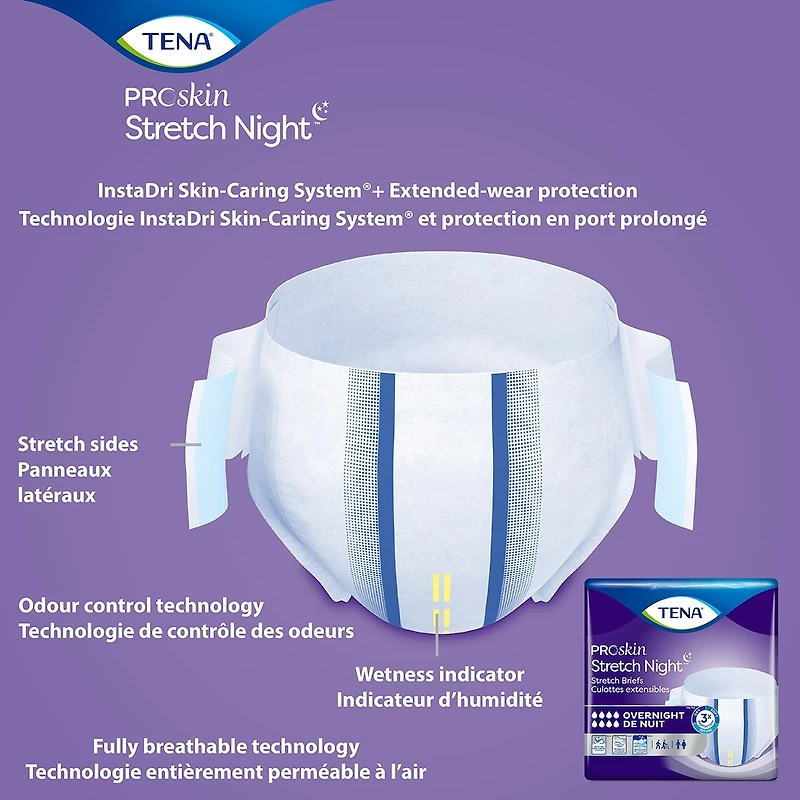 PROskin Stretch Night Brief L/XL, 12 count
