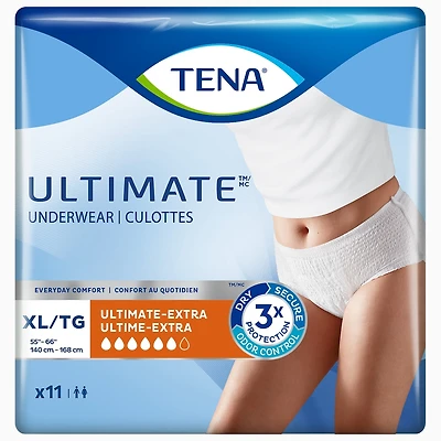 Unisex Incontinence Underwear, Ultimate Absorbency, Xlarge