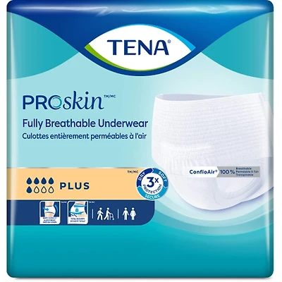 Protective Incontinence Underwear, Plus Absorbency