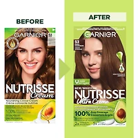 Nutrisse Ultra Crème, Permanent Hair Dye, 100% Grey Coverage