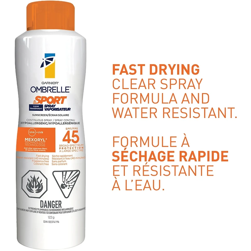 Ombrelle Sport Continuous Spray SPF 45