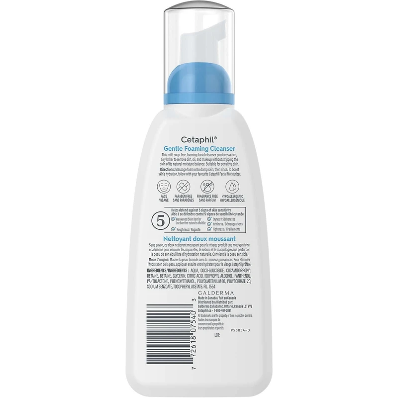 Gentle Foaming Cleanser - Daily Face Wash for Sensitive Skin