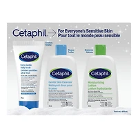 Gentle Skin Care Essentials Gift Pack – 3 Piece Gift Set with Gentle Skin Cleanser, Extra Gentle Daily Scrub and Moisturizing Lotion | Ideal for Sensitive Skin | fragrance free and Dermatologist Recommended