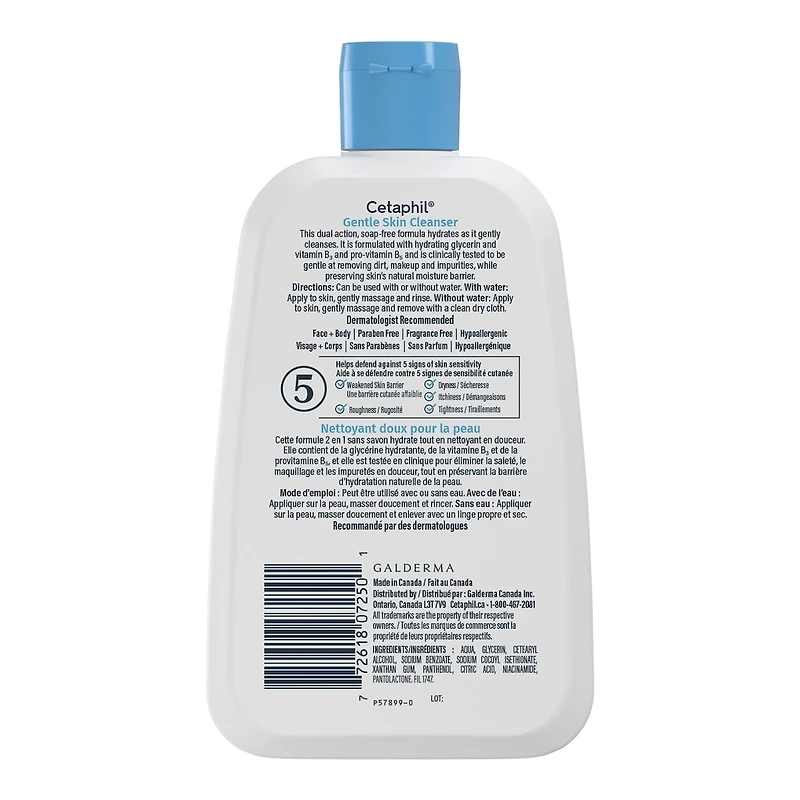 Nettoyant doux pour la peau