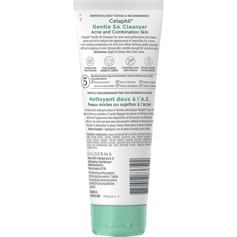 Nettoyant Doux à L’Acide Salicylique