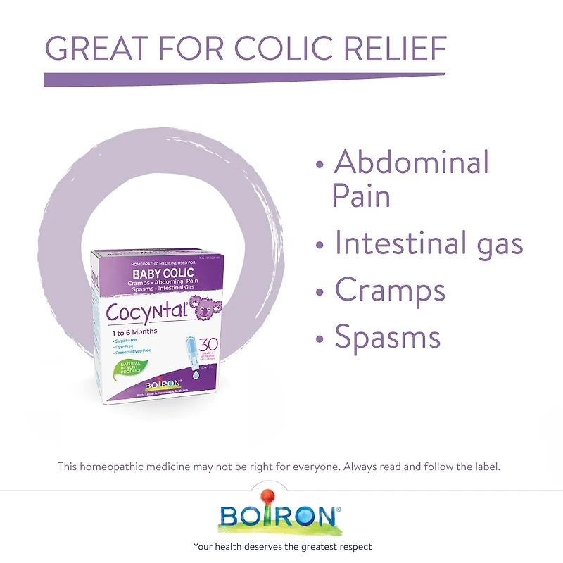 Cocyntal soulage les coliques de bébé