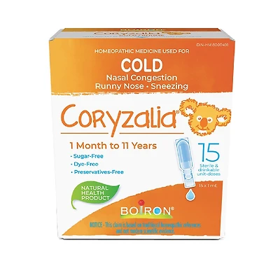 Children's Coryzalia for Cold and Cold Symptoms in Children 1 Month to 11 Years of Age