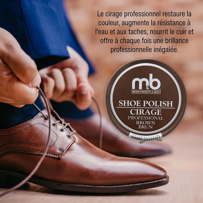 Ppro Shoe Polish Brwn