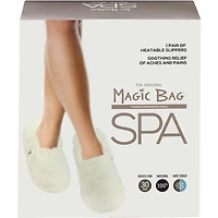 Pantoufles chauffante peluche ivoire small/medium