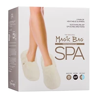 Pantoufles chauffante peluche ivoire small/medium