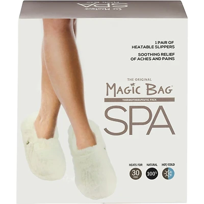 Pantoufles chauffante peluche ivoire medium/large