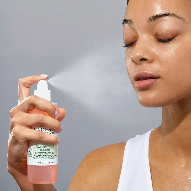 Vaporisateur Pour Le Visage À L'aloès, Aux Plantes Aromatiques Et L'eau De Rose
