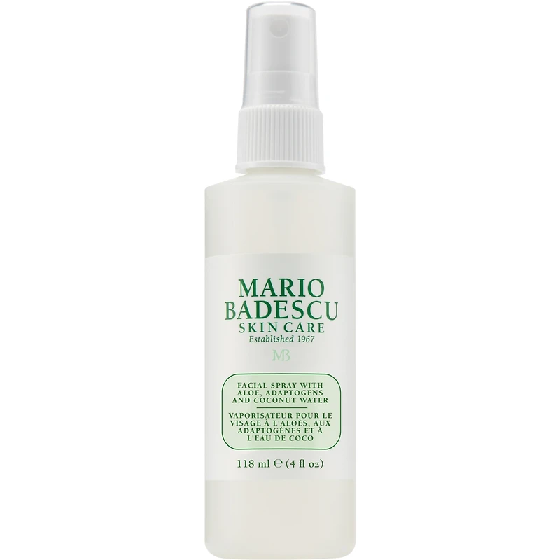 Vaporisateur pour le visage à l'aloès, aux adaptogènes et  l'eau de coco