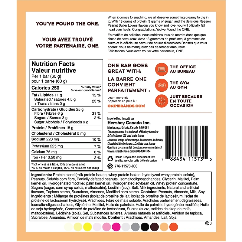 ONE REESE'S beurre d'arachides
