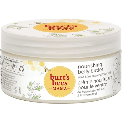 Beurre pour le ventre Burt’s Bees MamaMC non parfumé avec beurre de karité et vitamine E, d’origine naturelle à 99,0 %