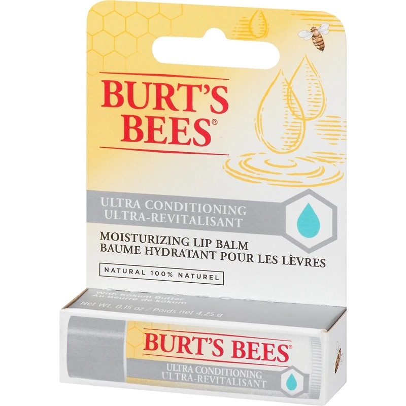 100% Natural Origin Moisturizing Lip Balm, Ultra Conditioning with Kokum Butter