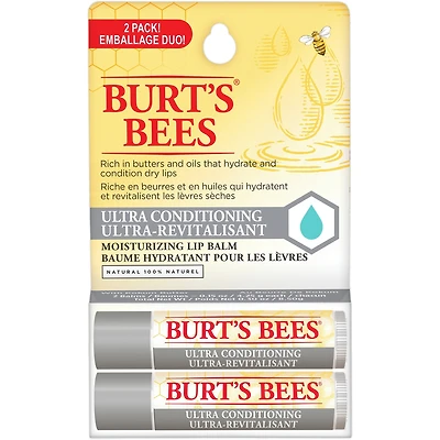 Baume ultra-revitalisant pour les lèvres d’origine naturelle à 100 % au beurre de kokum de Burt’s Bees