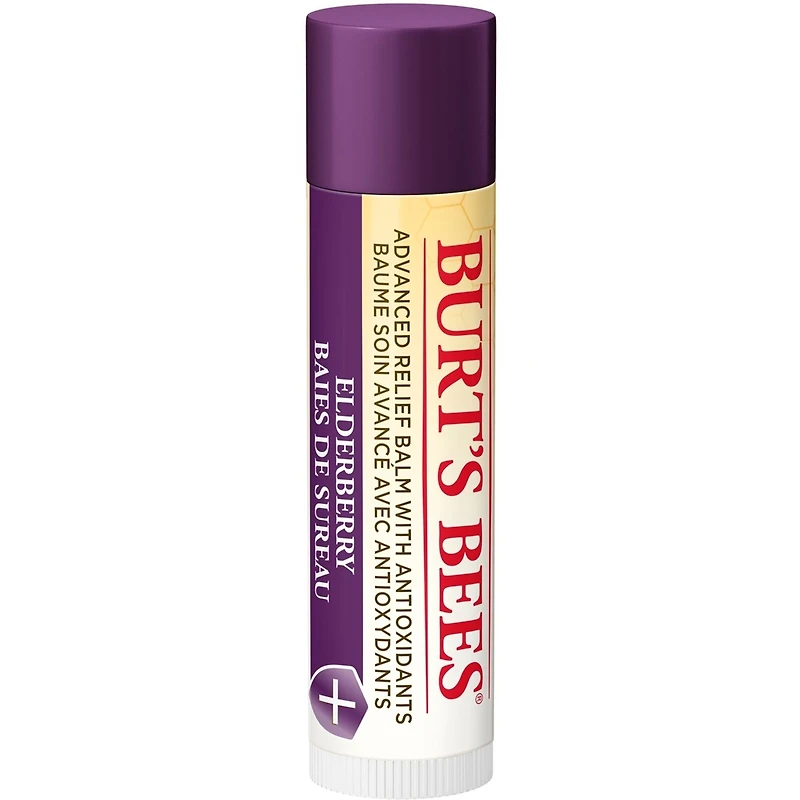 100% Natural Origin Advanced Relief Lip Balm with Beeswax and Antioxidant-Rich Elderberry