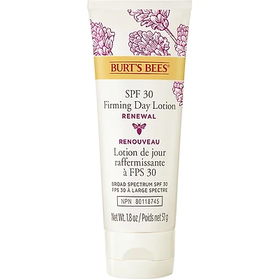 Renewal Firming Day Lotion with Bakuchiol, Broad Spectrum SPF 30 Lightweight Mineral Sunscreen, 51 g