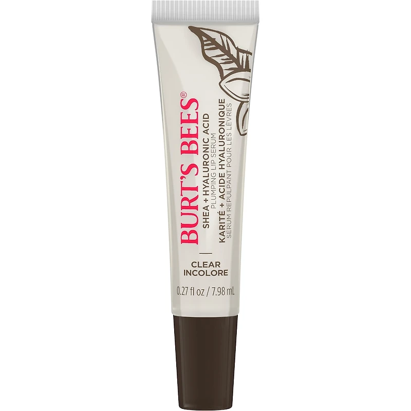Burt's Bees Shea + Hyaluronic Acid Rose Plumping Lip Serum, Natural Origin Lip Care, 1 Tube