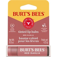 Burt's Bees 100% Natural Origin Moisturizing Tinted Lip Balm, Red Dahlia with Shea Butter