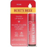 100% Natural Origin Tinted Lip Balm, Rose - 1 Tube