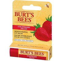 Baume hydratant pour les lèvres d’origine naturelle à 100 % à la fraise de Burt’s Bees, 1 tube