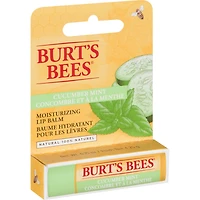 Baume hydratant pour les lèvres d’origine naturelle à 100 % au concombre et à la menthe de Burt’s Bees, 1 tube