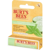 Baume hydratant pour les lèvres d’origine naturelle à 100 % au concombre et à la menthe de Burt’s Bees, 1 tube