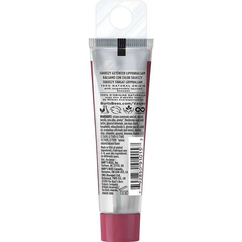 100% Natural Origin Squeezy Tinted Lip Balm