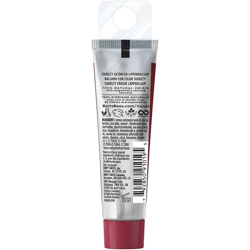 100% Natural Origin Squeezy Tinted Lip Balm