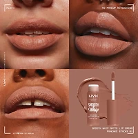 Smooth Whip, Matte Lip Cream, Shea + cocoa butter, Vegan Formula