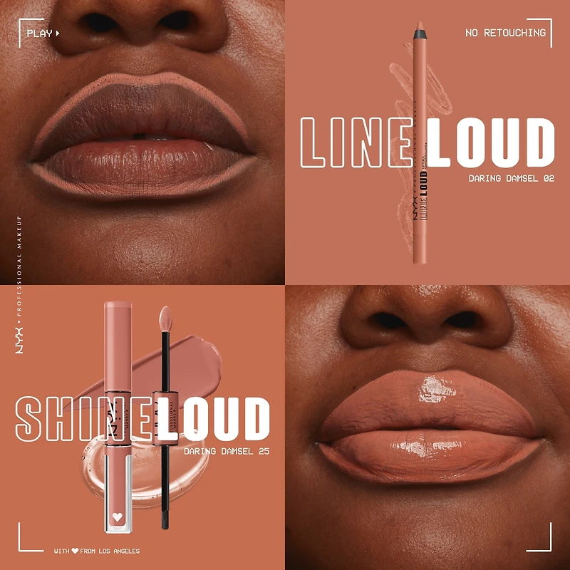 Line Loud, Waterproof Lip Pencil, Infused with Vitamin E, Vegan Formula