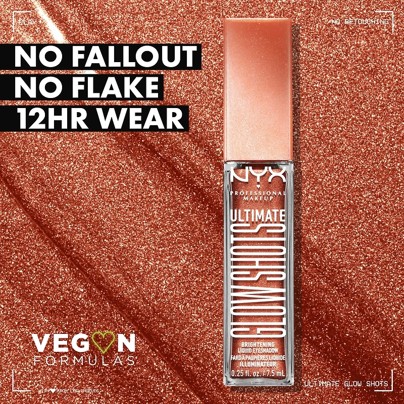 Ultimate Glow Shots, Liquid Eyeshadow, 12hr wear
