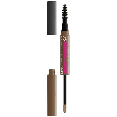 Zero To Brow Longwear gel, Dual-ended Liquid Eyebrow Vegan Formula