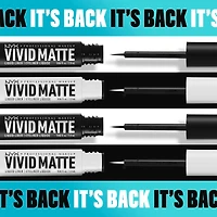 Vivid Matte, Liquid Eyeliner, Transfer resistant, Precise tip