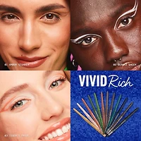 Vivid Rich Mechanical Pencil, Eyeliner, shades, Vegan Formula