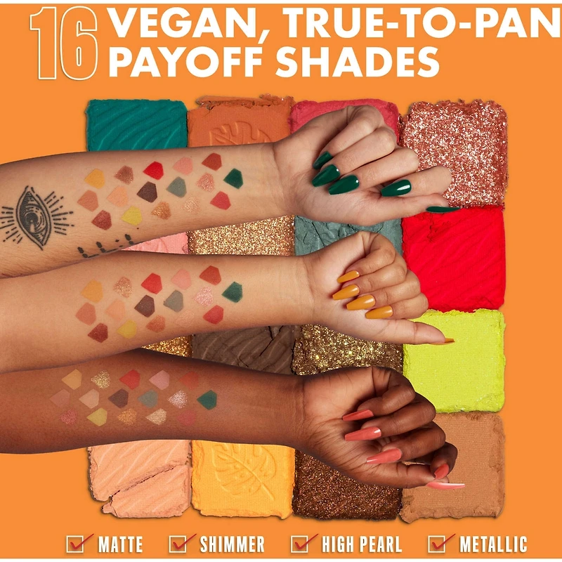 Ultimate Shadow Palette, 16-Shade Eyeshadow Vegan Formula