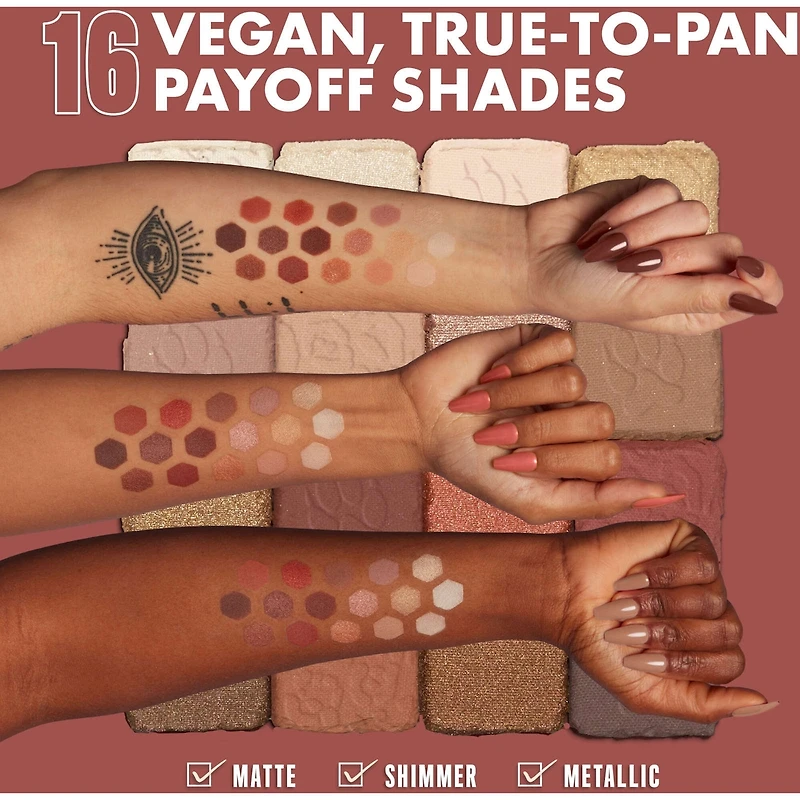 Ultimate Shadow Palette, 16-Shade Eyeshadow Vegan Formula