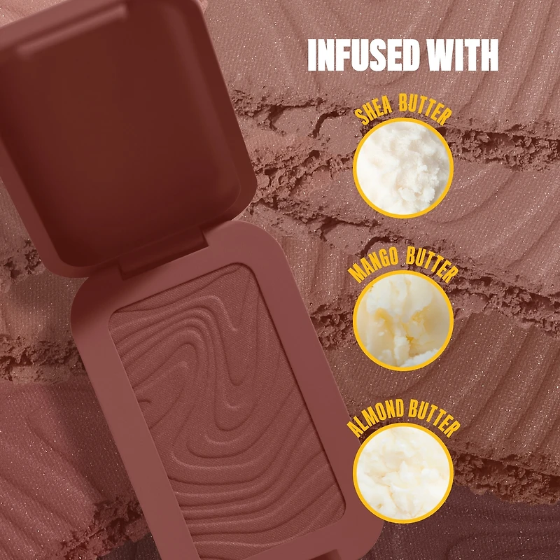 Buttermelt Bronzer, Powder 12 HR Wear, Fade Resistant & Transfer Resistant, Infused with Shea Butter