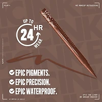 Epic Ink Liner, ligneur liquide hydrofuge, ne s’écaille pas et tache pas, embout pinceau flexible, pigment intense