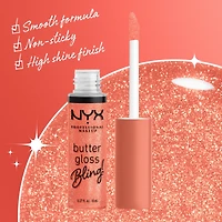 brillant à lèvres scintillant Butter Gloss, non collant, brillance intense, universel