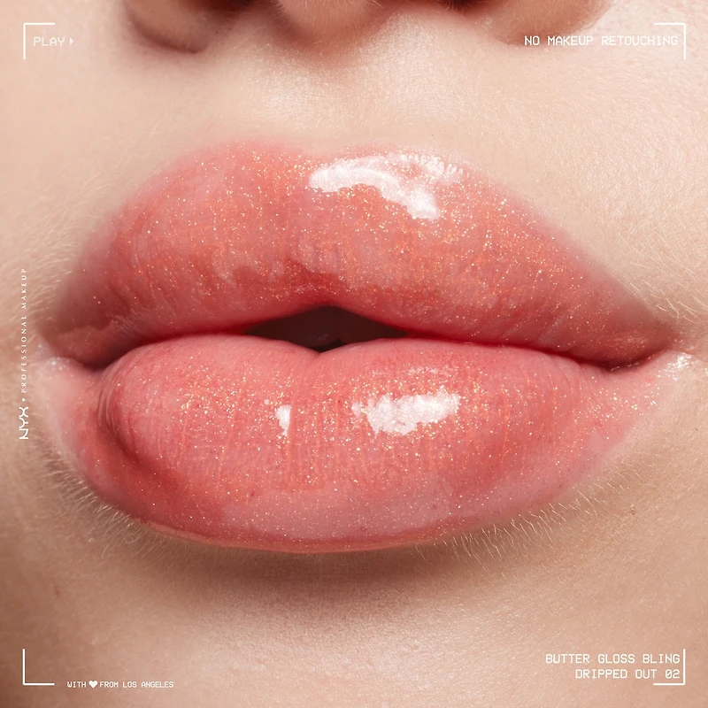 brillant à lèvres scintillant Butter Gloss, non collant, brillance intense, universel